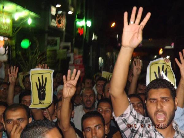 شبين القناطر:تنتفض لتقول الانقلاب هو الارهاب