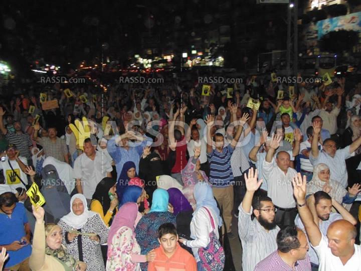 مسيرة حاشدة بمدينة نصر في مليونية الانقلاب هو الارهاب