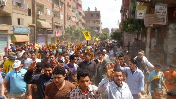 بلبيس بالشرقية تنتفض تنديدا بحكم العسكر