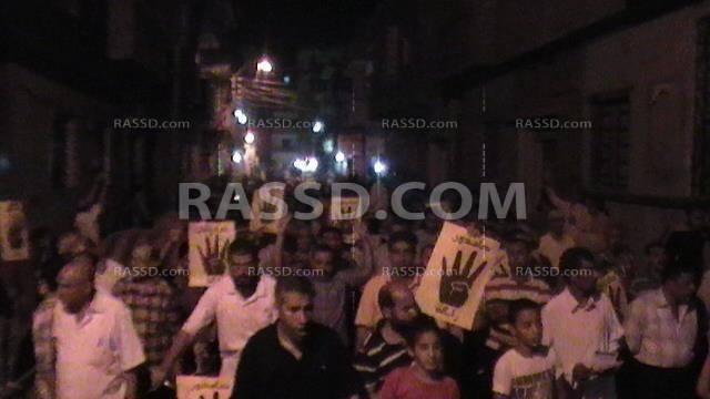 مسيرة ببنى سويف ضد الانقلاب