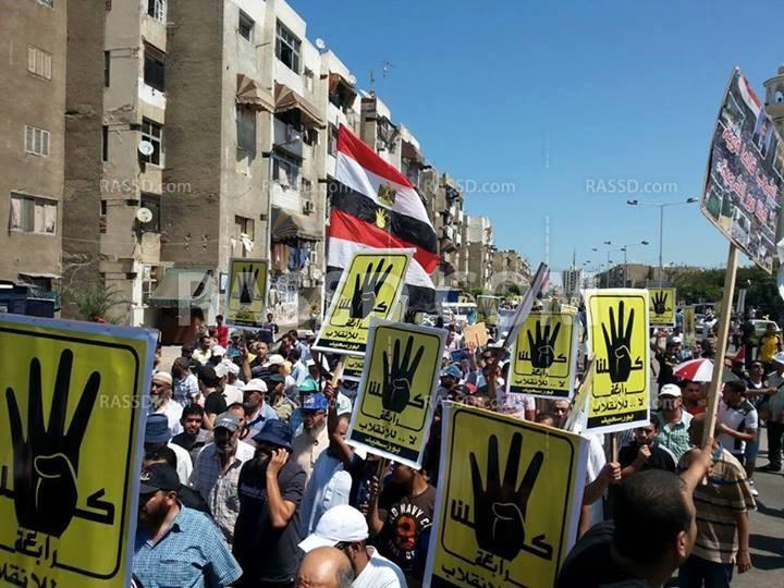 انطلاق مسيرة رافضو الانقلاب ببورسعيد