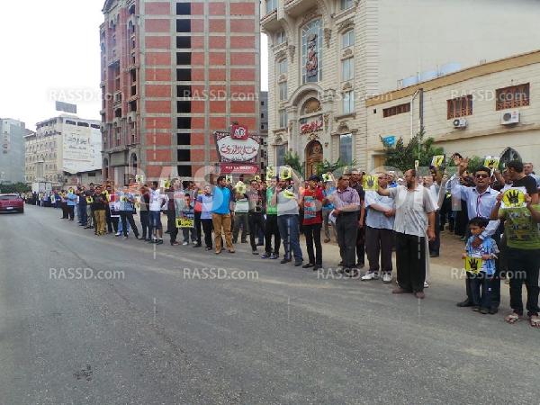 وقفة رافضي الانقلاب بدمياط تهتف ضد غلاء الأسعار