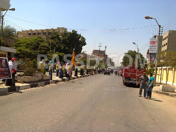 وقفة لطلاب ضد الانقلاب أمام  كليةعلوم بنى سويف