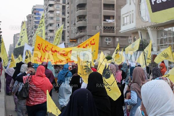 مسيرة نسائية بمدينة نصر تنديدًا باعتقال الفتيات