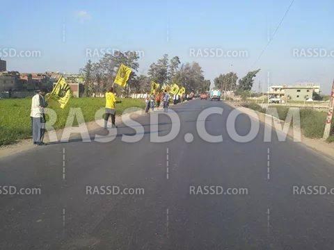 ماراثون وسلسلة بشرية بدمنهور رفضًا للحكم العسكري