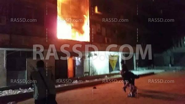 مجهولون يشعلون النيران بمصلحة الضرائب في الجيزة