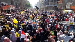 مسيرة في المنيب تنديدًا بحكم العسكر