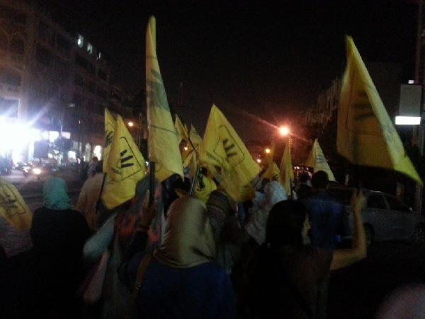 تظاهرة في مدينة نصر تنديدًا باعتقال الفتيات