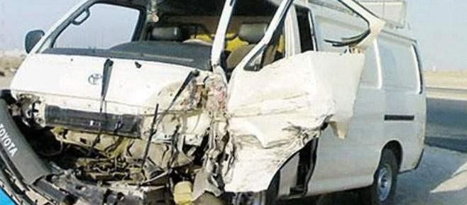 إصابة 10 أشخاص بحادث أعلى كوبري كوتسيكا بحلوان