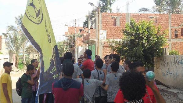 تظاهرة طلابية مناهضة للانقلاب بتفهنا الأشراف