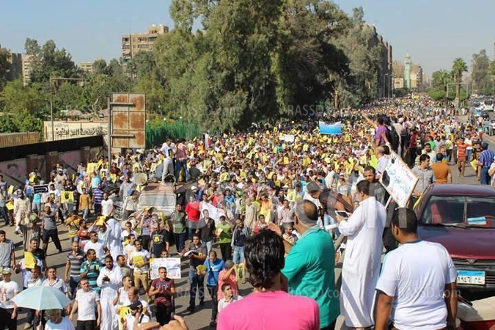 خريطة تظاهرات رافضي الانقلاب ببنى سويف  اليوم