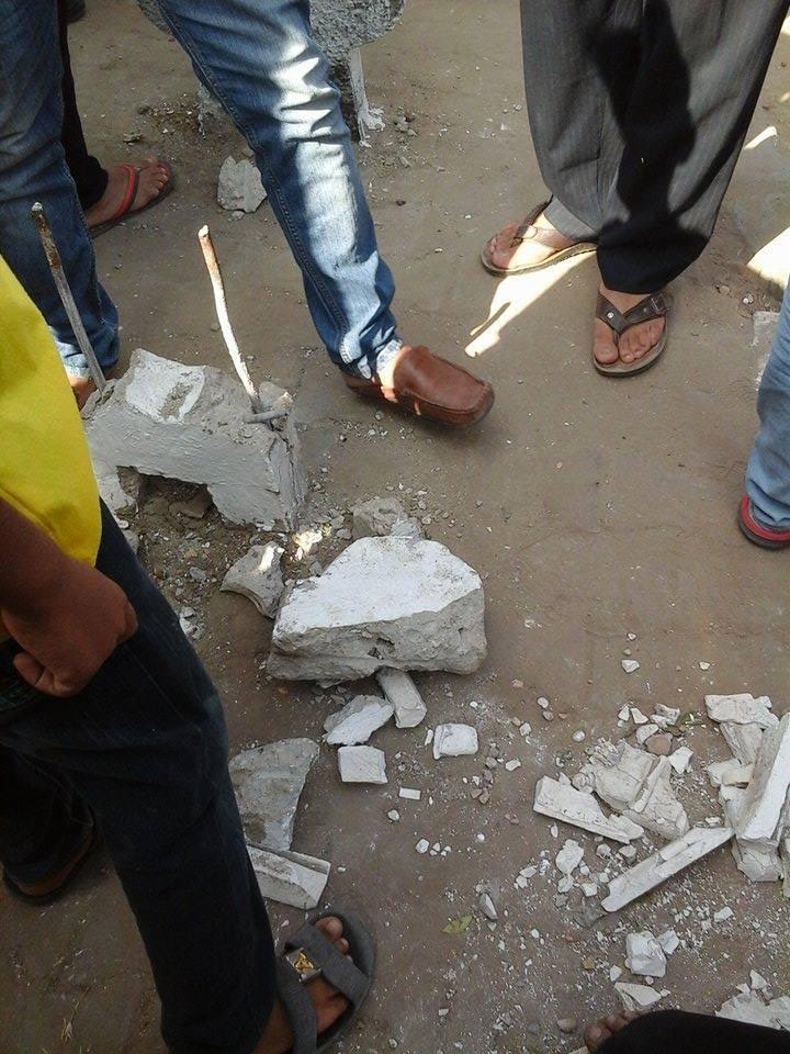 انفجار قنبلة بدائية الصنع بالمحلة الكبري