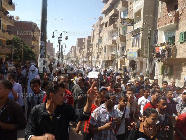 مظاهرات حاشدة بمغاغة بالمنيا لرفض الانقلاب