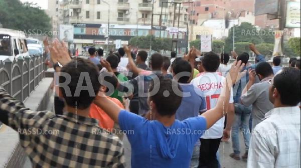 “شباب ضد الانقلاب” تتظاهر في الفيوم