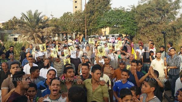 مسيرة حاشدة بالجيزة تنديدًا بحكم العسكر