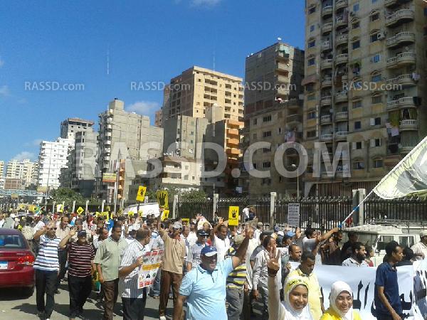 مسيرة حاشدة  بالمنتزه رفضا للانقلاب