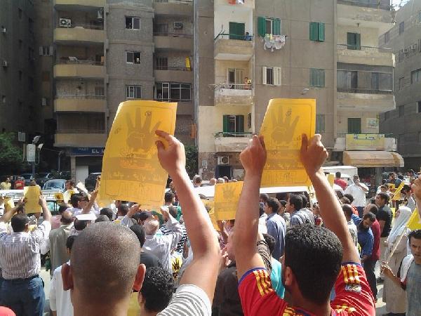 بالصور..مسيرة حاشدة بالهرم ضد الانقلاب