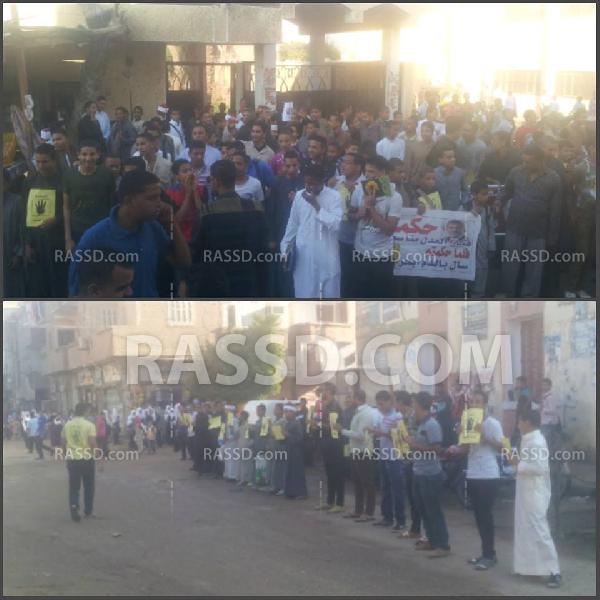 طلاب ضد الانقلاب يتصدرون مشهد ثاني أسبوع دراسي بديروط