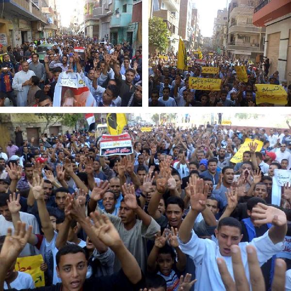 ملوي بالمنيا تنتفض ضد الانقلاب