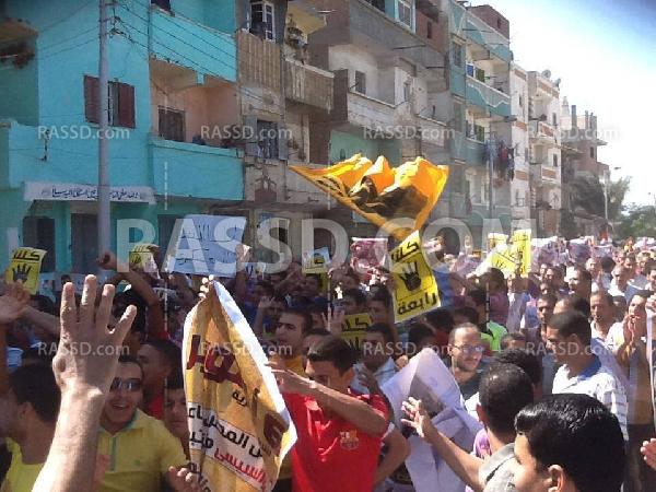 البحيرة.. مسيرة حاشدة تجوب شوارع كفر الدوار رفضاً للإنقلاب