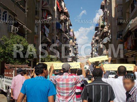 مسيرة حاشدة ببورسعيد للمطالبة بالإفراج عن المعتقلين