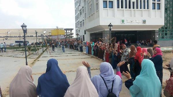 وقفة بجامعة دمنهور تنديدا باعتقال الطلاب