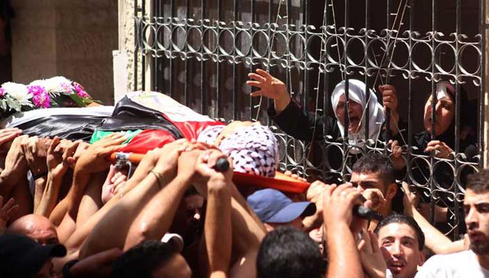تشييع جثمان فلسطيني قُتل برصاص جيش الاحتلال قرب بيت لحم