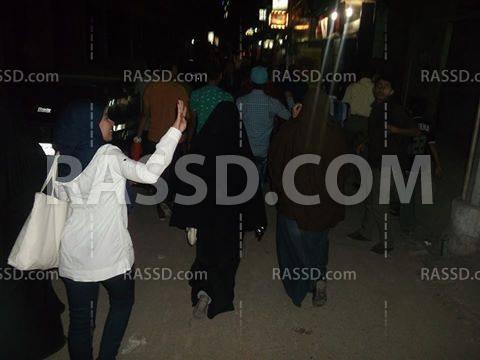 الإسماعيلية تتظاهر تنديدًا بالانقلاب بجوار مجمع المحاكم