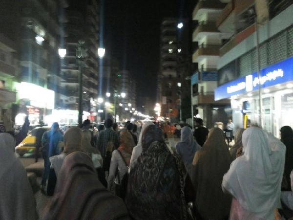 مسيرة في أسيوط تتحدي أمن الانقلاب