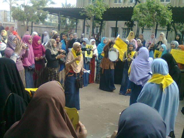 طلاب الأزهر بتفهنا الأشراف ينتفضون لنصرة الأقصى