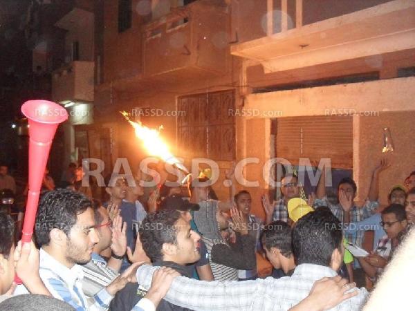 فيديو..وقفة لأولتراس ربعاوي أمام منزل شهيد رابعة بالغربية