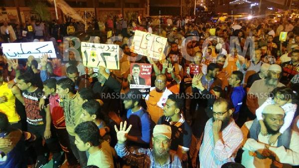 مسيرة حاشدة لرافضي الانقلاب ببورسعيد..وباطل”: مستمرون في الحملة