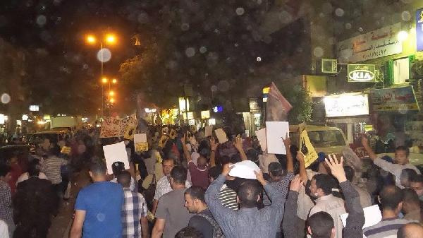 تظاهرة بالمعادي للتنديد بالأحوال المعيشية المتردية