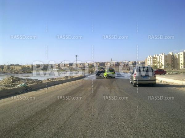 انفجار ماسورة مياه بالشيخ زايد أثناء إصلاحات الطرق