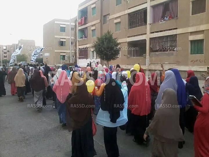 صور| جامعات المنوفية تتظاهر للإفراج عن الطلبة المعتقلين