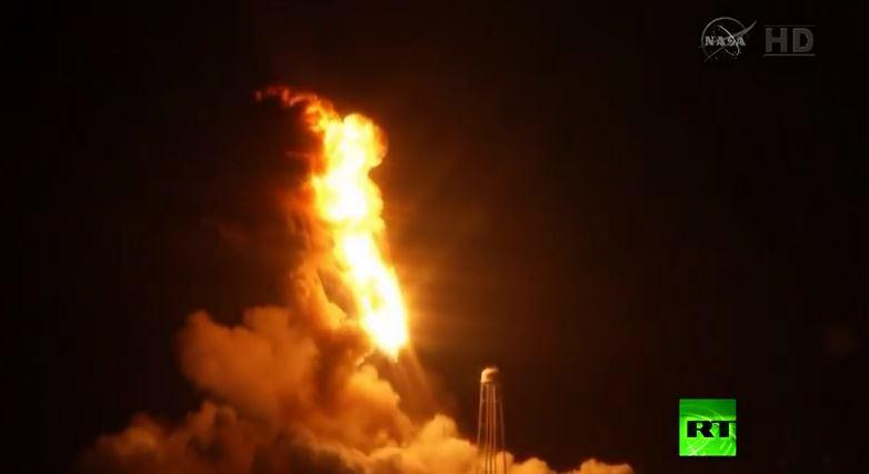 فيديو| انفجار صاروخ فضاء أمريكي بعد انطلاقه بثواني