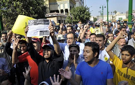 مسيرة لأهالي المطرية في أسبوع “العسكر يبيع سيناء”