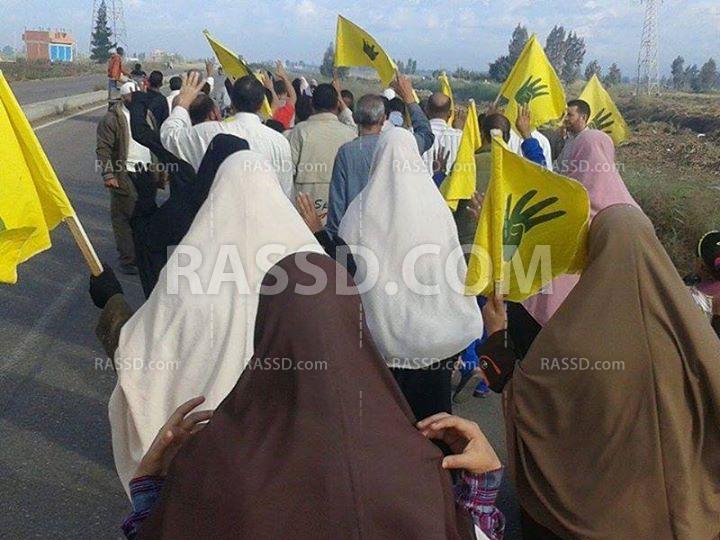 أهالي الرياض يتظاهرون رفضا لتهجير أهالي سيناء