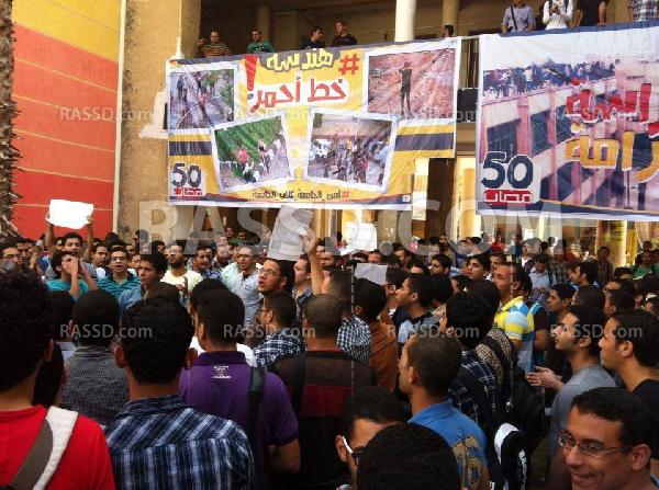 طلاب هندسة المنصورة يبدأون إضرابهم اليوم بعد التعدي عليهم