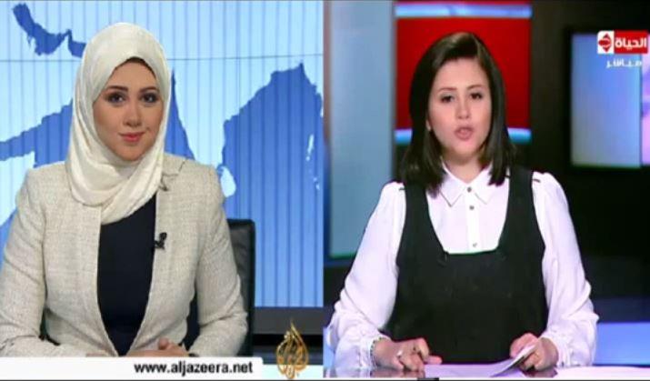 فيديو..نوران مذيعة محجبة “بالجزيرة” متبرجة “بالحياة”