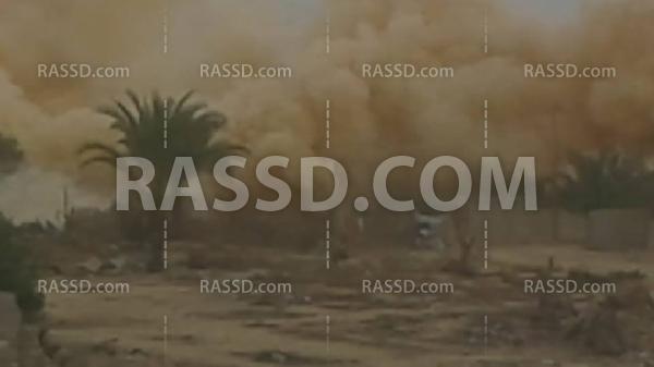 صور| 3 انفجارت  للجيش تدمر 8 منازل لأهالي رفح