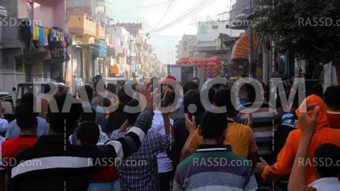 مسيرة منددة باختطاف الطلاب بحوش عيسي