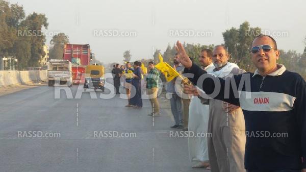 سلسلة بشرية في “الشرقية” للمطالبة بعودة مرسي