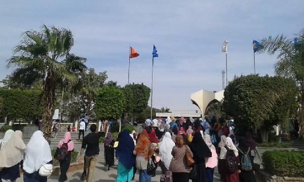 طلاب حلوان ينتفضون نصرة للمسجد الأقصى