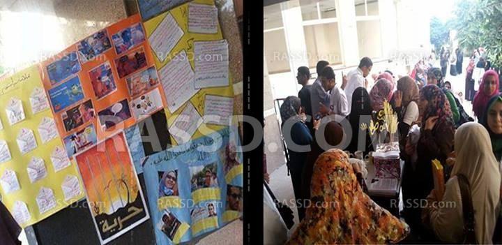 معرض لـ”جرائم العسكر” بجامعة المنصورة