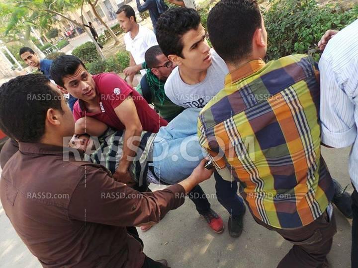 بالصور..اعتداء البلطجية على طلاب جامعة الزقازيق