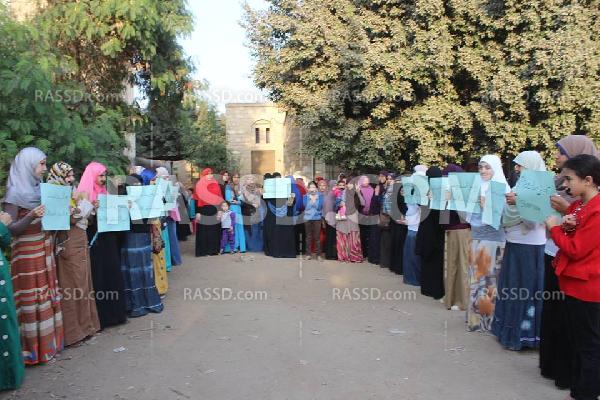 وقفة لـ”نساء ضد الانقلاب” في القليوبية تنديدًا باعتقال طالبة