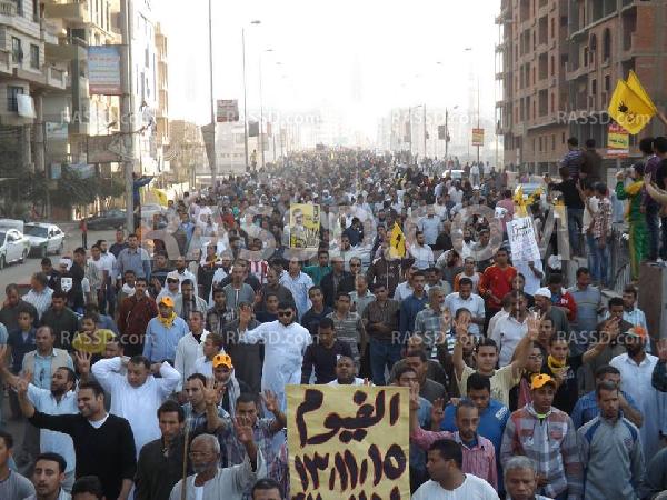 بالصور..حشود ضخمة بالفيوم في مليونية “لا للعدالة الانتقامية”