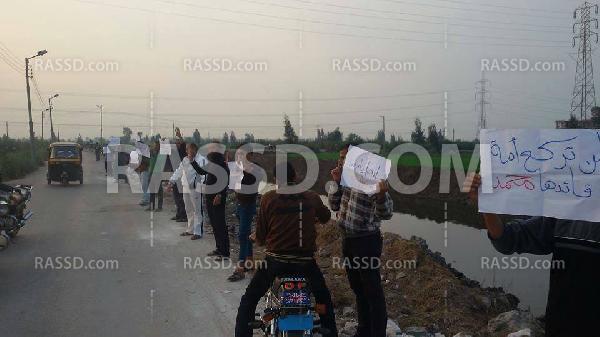 سلسلة بشرية في الدقهلية للتنديد بالاعتقالات التعسفية