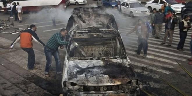 انفجار قنبلة صوت بسيارة نصف نقل في كفرالشيخ